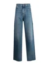 Darkpark High-waist Straight-leg Jeans In Azul