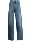 Darkpark High-waist Straight-leg Jeans In Blue