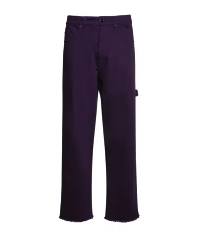 Darkpark John Dyed Drill Cotton Carpenter Pants In Black