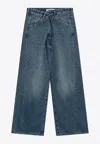 Darkpark John Faded Straight-leg Jeans In Blue
