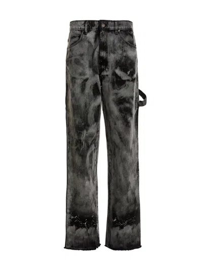 Darkpark 'relaxed Worker' Straight Leg Jeans In Grey