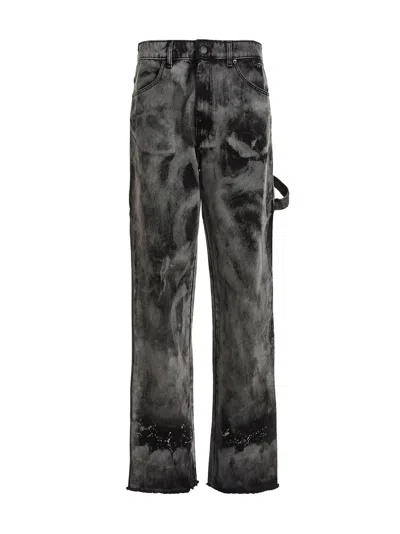 Darkpark 'relaxed Worker' Straight Leg Jeans In Black