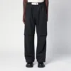 Darkpark Jordan Wool Relax Fit Military Trousers In Blue