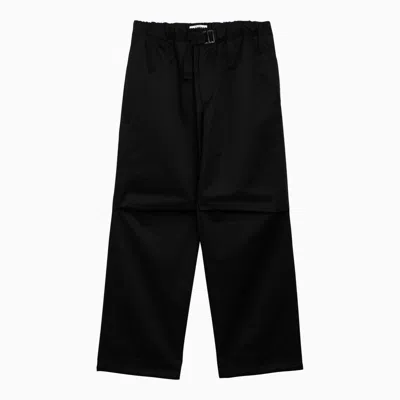 Darkpark Jordan Black Wide Trousers In White