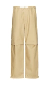 Darkpark Jordan Heavy Cotton Satin Relax Fit Trousers In Brown