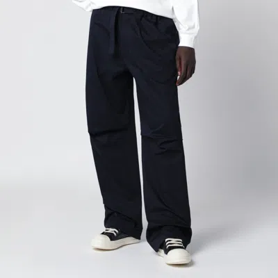 Darkpark Jordan Relaxed Fit Navy Blue Trousers In Black