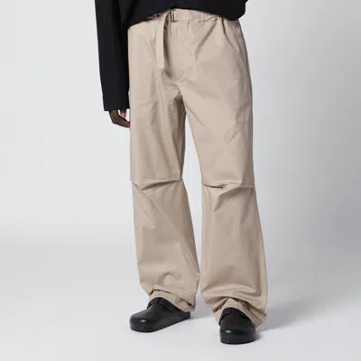 Darkpark Jordan Relaxed Fit Taupe Trousers In Neutral
