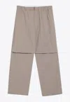 Darkpark Beige Jordan Wide Leg Trousers In Nude