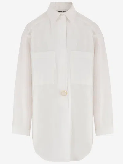 Darkpark Judy Shirt In Viscose Blend In White