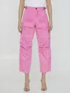 Darkpark Julia Cargo Pants In Pink