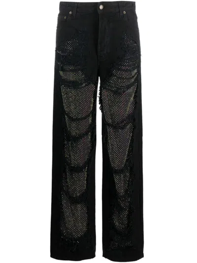 DARKPARK KAREN WIDE LEG JEANS,WTR16.FAP06 0099 BLACK