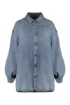 Darkpark Loose-fitting Keanu Denim Shirt In Blue