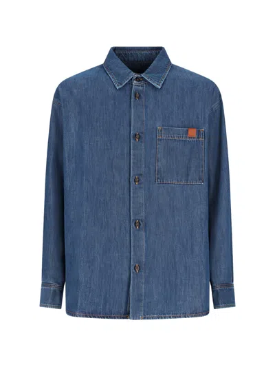 Darkpark Keanu Denim Shirt In Blue