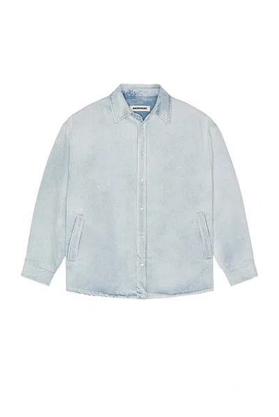 Darkpark Keanu Denim Shirt In Ice Blue