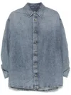 Darkpark Loose-fitting Keanu Denim Shirt In Blue