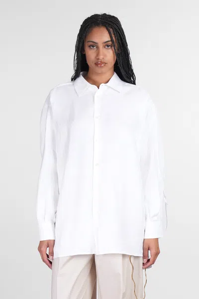 Darkpark Keanu Shirt In White Linen