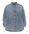 Darkpark Loose-fitting Keanu Denim Shirt In Blue