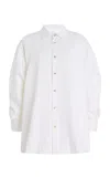Darkpark Keanu Striped Modal Shirt In Black,white