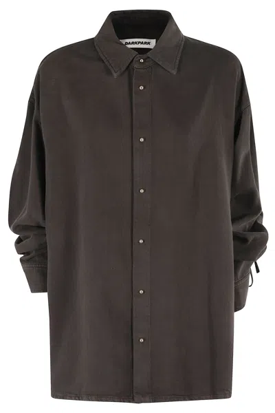 DARKPARK KEANU TENCEL DENIM ROUCHE SHIRT