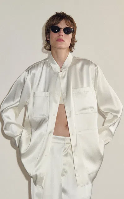 Darkpark Keira Multi-pocket Shirt In White