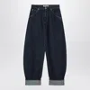 Shop Darkpark Khris Balloon Jeans Blue With Cuff
