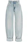 Darkpark Khris Rigid Natural-rise Cuffed Barrel-leg Jeans