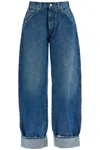 Shop Darkpark Khris Barrel Jeans In Blue