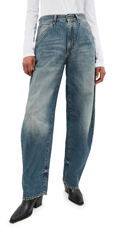 Darkpark Khris Barrel Leg Jeans Sand Wash Whisker