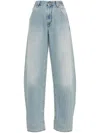 Darkpark Denim Trousers With Belt Loops In Black