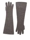 Darkpark Knitted Gloves In Gray