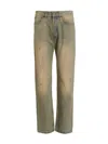 Darkpark 'larry' Distressed Faded Jeans In Black
