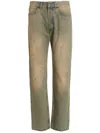 Darkpark 'larry' Distressed Faded Jeans In Blue