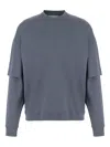 Darkpark Troy Double-sleeved T-shirt In Blue