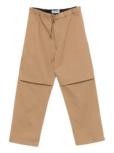 Darkpark Layered Drawstring Trousers In Neutral