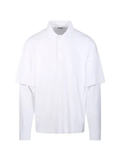 Darkpark Layered Polo Shirt In White