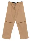 Darkpark Layered Trousers With Drawstring In Brown