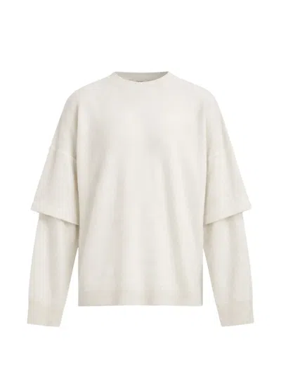 Darkpark Layered-sleeve Sweater In Animal Print