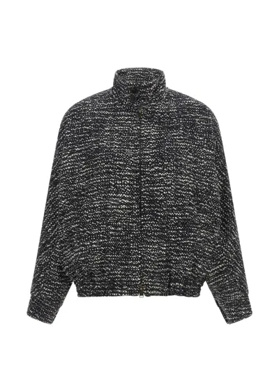 Darkpark Lee Long-sleeve Bomber Jacket In Gray