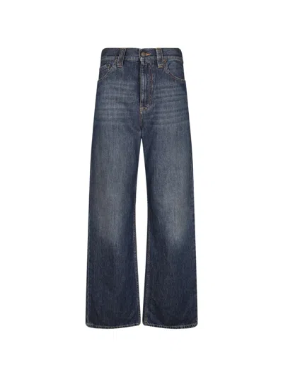 Darkpark Lexie Faded Wide-leg Jeans In Blue