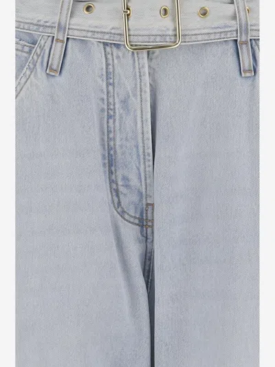 Darkpark Light Denim Cotton Jeans In Blue