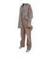 Darkpark Lisa - Chain Adorned Loose Fit Carpenter Flock Denim In Gray