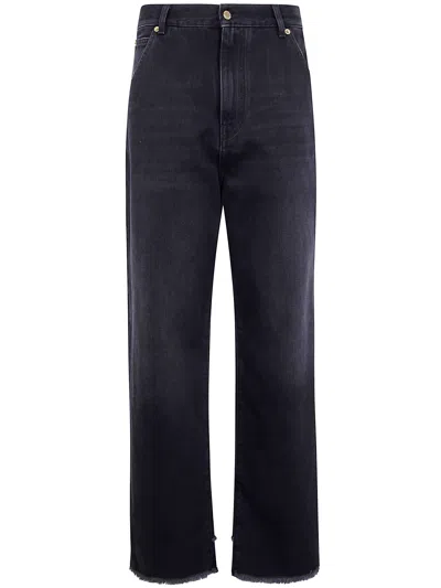 Darkpark "lisa" Belt Adorned Loose Fit Denim