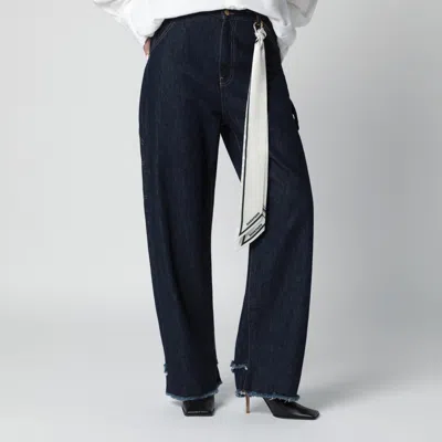 Darkpark Lisa Carpenter Jeans With Chain Detail In Blue