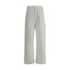 Darkpark White Carpenter Lisa Cotton Denim Jeans In Gray