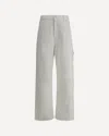 Darkpark White Carpenter Lisa Cotton Denim Jeans In Gray