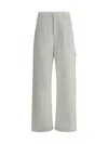 Darkpark White Carpenter Lisa Cotton Denim Jeans In Gray