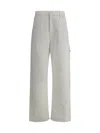 Darkpark White Carpenter Lisa Cotton Denim Jeans In Gray