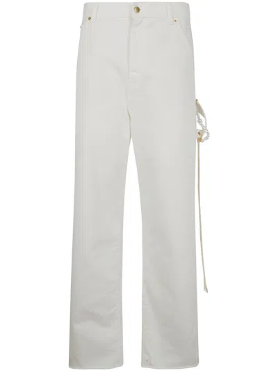 Darkpark Lisa Chain Loose Fit Carpenter Denim In White