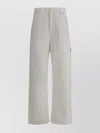 Darkpark White Carpenter Lisa Cotton Denim Jeans In Gray