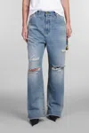 Darkpark 'lisa' Loose Fit Carpenter Jeans In Blue